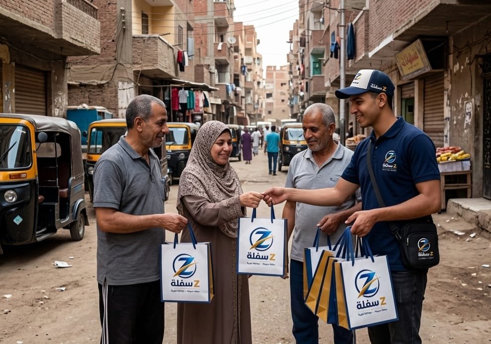 عميل يقدم على سلفة عبر هاتفه المحمول